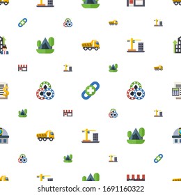 building icons pattern seamless. Included editable flat Tipper, link building, Small business, Camping, Casino, Construction, Accounting icons. building icons for web and mobile.