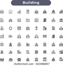 building icons set