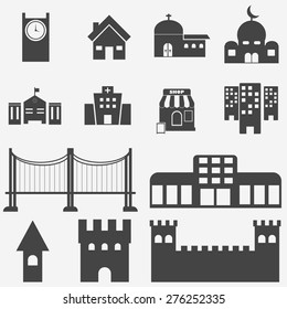 building icons set