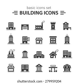 Building icons set. - Shutterstock ID 279959204
