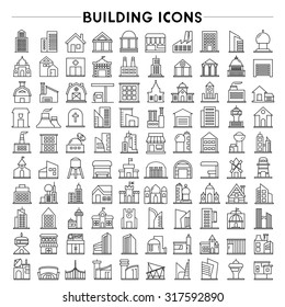 building icons set