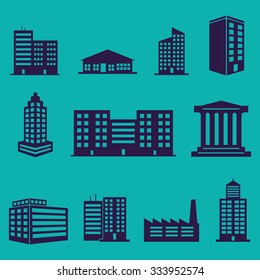 Building icons set