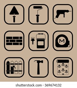 Building icons set