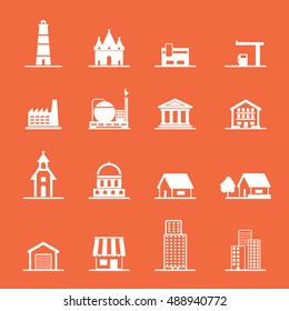 Building icons set.