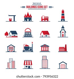 Building icons set.