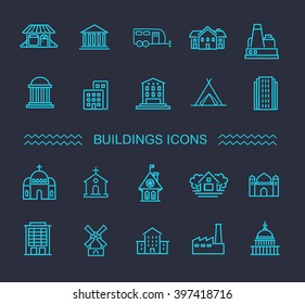 Building Icons set, Government