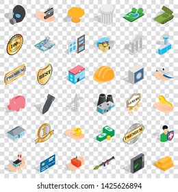 Building icons set. Isometric style of 36 building vector icons for web for any design