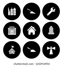 Building Icons Set - Vector Architecture Office Buildings And Architecture City Urban Real Estate