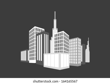 Building Icons Set. Vector illustration.