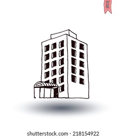  Building Icons Set, vector illustration