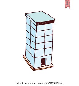  Building Icons Set, vector illustration