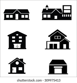 Building Icons Set. Vector illustration
