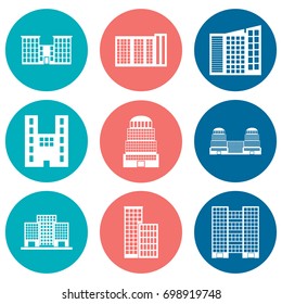 Building Icons Set. Vector illustration