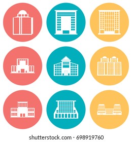 Building Icons Set. Vector illustration