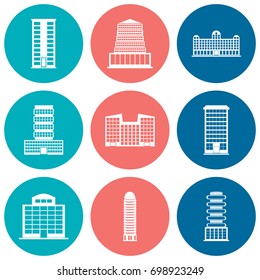 Building Icons Set. Vector illustration