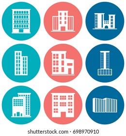 Building Icons Set. Vector illustration
