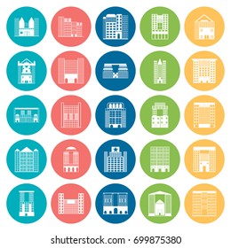 Building Icons Set. Vector illustration
