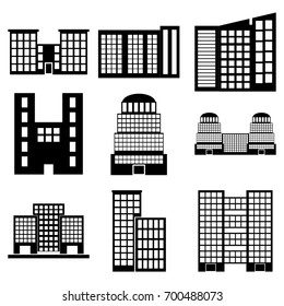 Building Icons Set. Vector illustration
