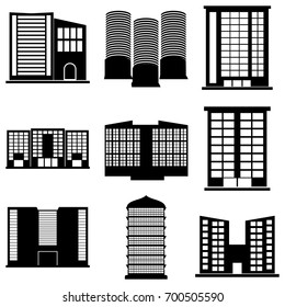 Building Icons Set. Vector illustration