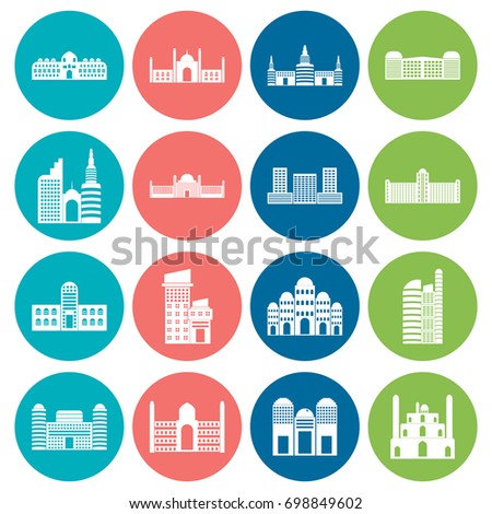 Building Icons Set. Vector illustration
