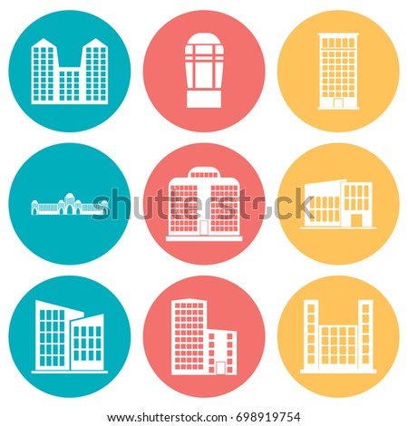 Building Icons Set. Vector illustration