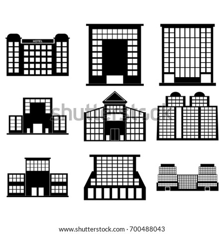 Building Icons Set. Vector illustration