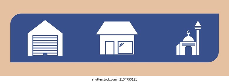 Building icons  symbol vector elements for infographic web