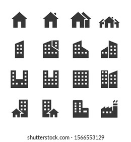 building icons . vector illustration