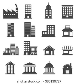 building icons . vector illustration