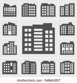 Building Icons Vector illustration