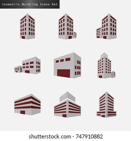 Building icons,Vector illustration.