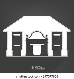 Building icon,Vector illustration