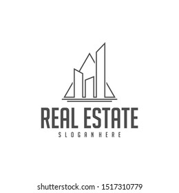 Building Idea logo template, Modern City logo designs concept, Real Estate logo Vector Illustration