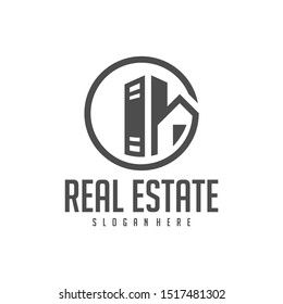 Building Idea logo template, Modern City logo designs concept, Real Estate logo Vector Illustration