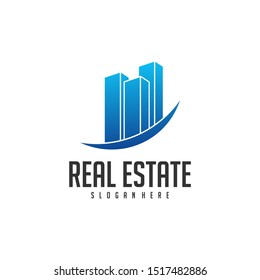 Building Idea logo template, Modern City logo designs concept, Real Estate logo Vector Illustration