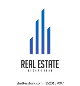 Building Idea logo template, Modern City logo designs concept, Real Estate logo Vector Illustration