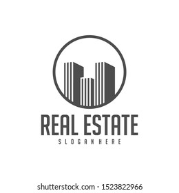 Building Idea logo template, Modern City logo designs concept, Real Estate logo Vector Illustration