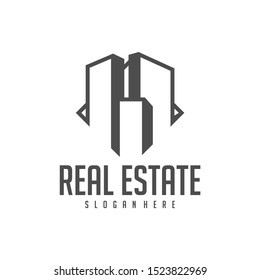 Building Idea logo template, Modern City logo designs concept, Real Estate logo Vector Illustration