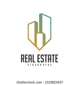 Building Idea logo template, Modern City logo designs concept, Real Estate logo Vector Illustration