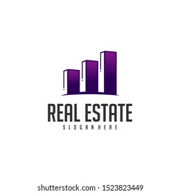 Building Idea logo template, Modern City logo designs concept, Real Estate logo Vector Illustration