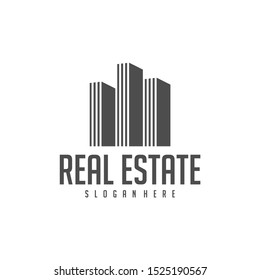 Building Idea logo template, Modern City logo designs concept, Real Estate logo Vector Illustration
