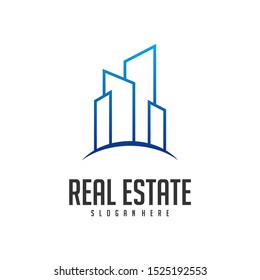 Building Idea logo template, Modern City logo designs concept, Real Estate logo Vector Illustration