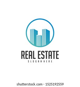 Building Idea logo template, Modern City logo designs concept, Real Estate logo Vector Illustration