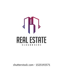 Building Idea logo template, Modern City logo designs concept, Real Estate logo Vector Illustration