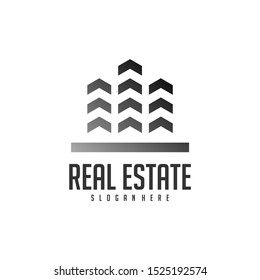 Building Idea logo template, Modern City logo designs concept, Real Estate logo Vector Illustration