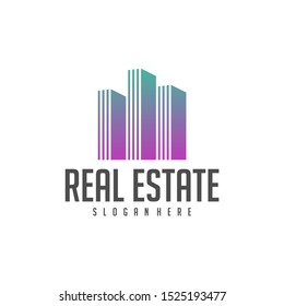 Building Idea logo template, Modern City logo designs concept, Real Estate logo Vector Illustration