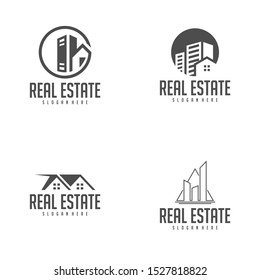 Building Idea logo template, Modern City logo designs concept, Real Estate logo Vector Illustration