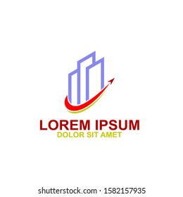 Building Idea logo template, Modern City logo designs concept, Real Estate logo Vector Illustration