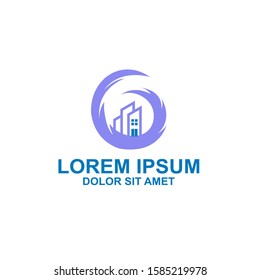 Building Idea logo template  Modern City logo designs concept  Real Estate logo Vector Illustration
