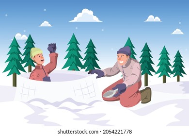 Building an igloo -  Winrter Activity